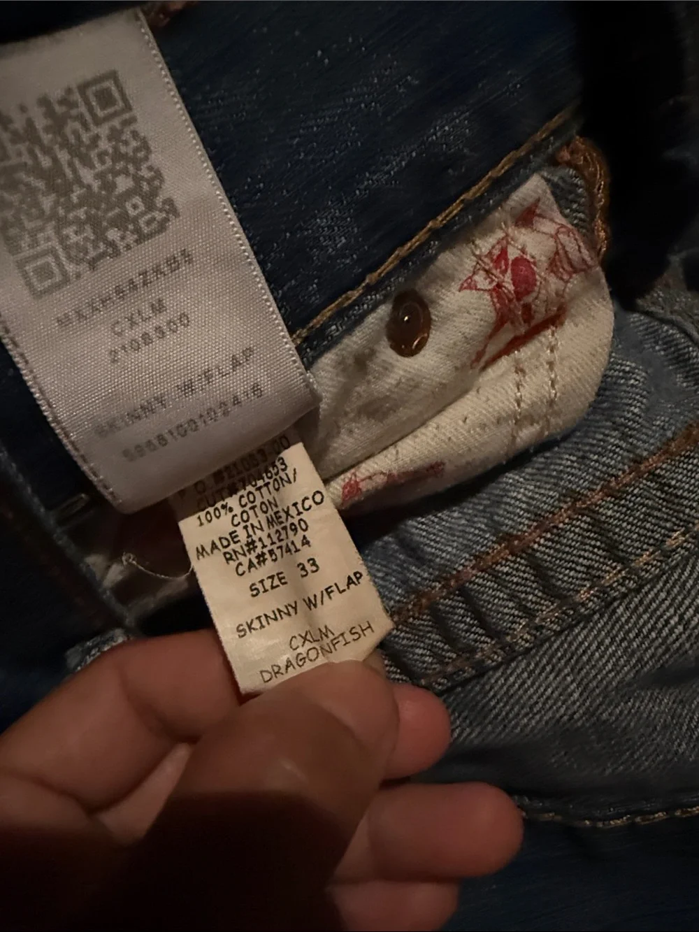 TRUE RELIGION  SKINNY JEAN PANTS SIZE 33